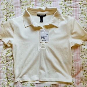 Forever 21, off-white/cream polo.